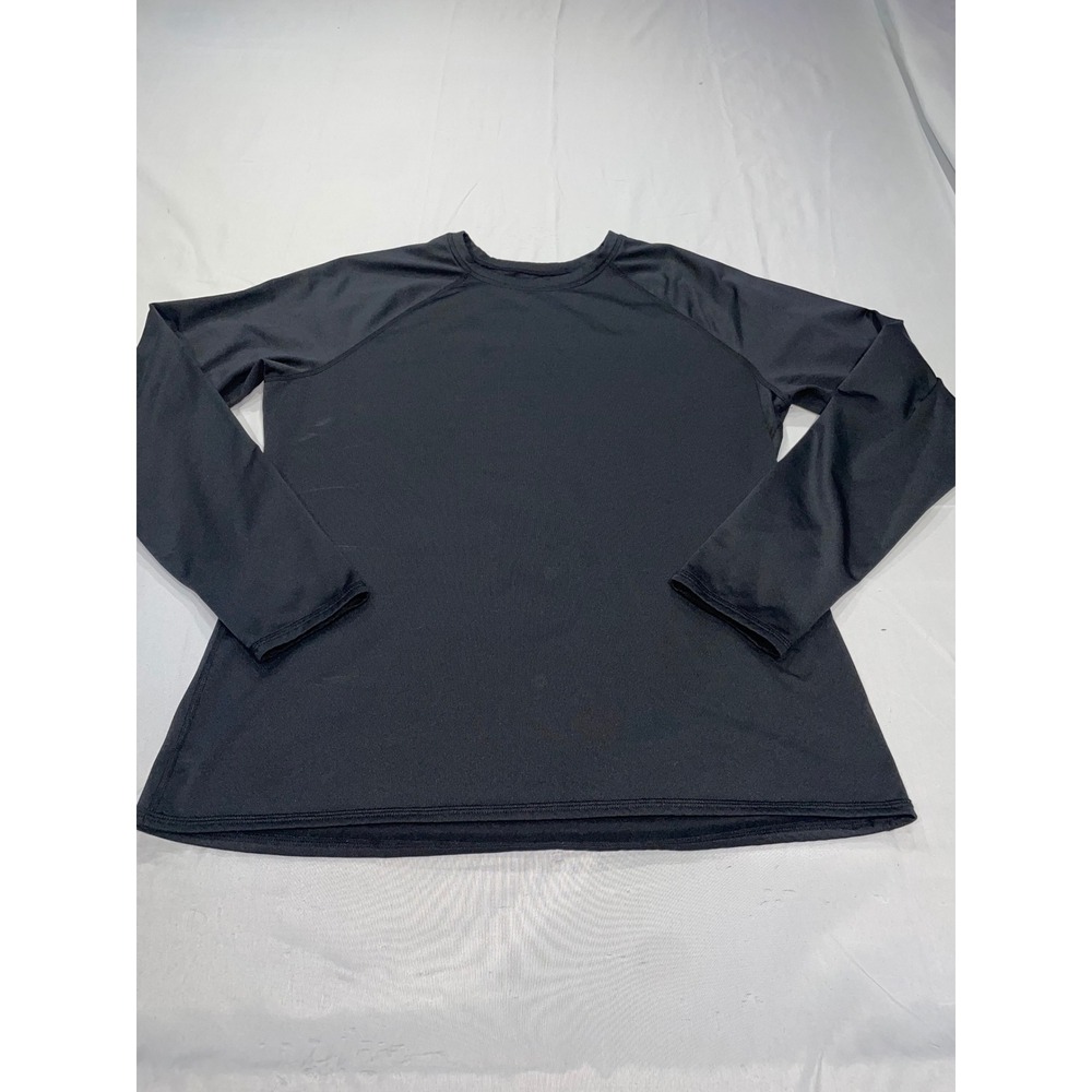 ClimateRight by Cuddl Duds Womens XL Black Plush Warmth Long Sleeve Thermal Top